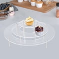 thumbnail image 2 of STRANDCHIC 1Set Acrylic Cake Pedestal Stand Perfect for Buffet Tables, 2 of 6