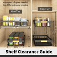 thumbnail image 4 of Under Sink Cabinet Organizer, Multi-purpose 2-Tier Under Sink Stackable Storage, 4 of 7