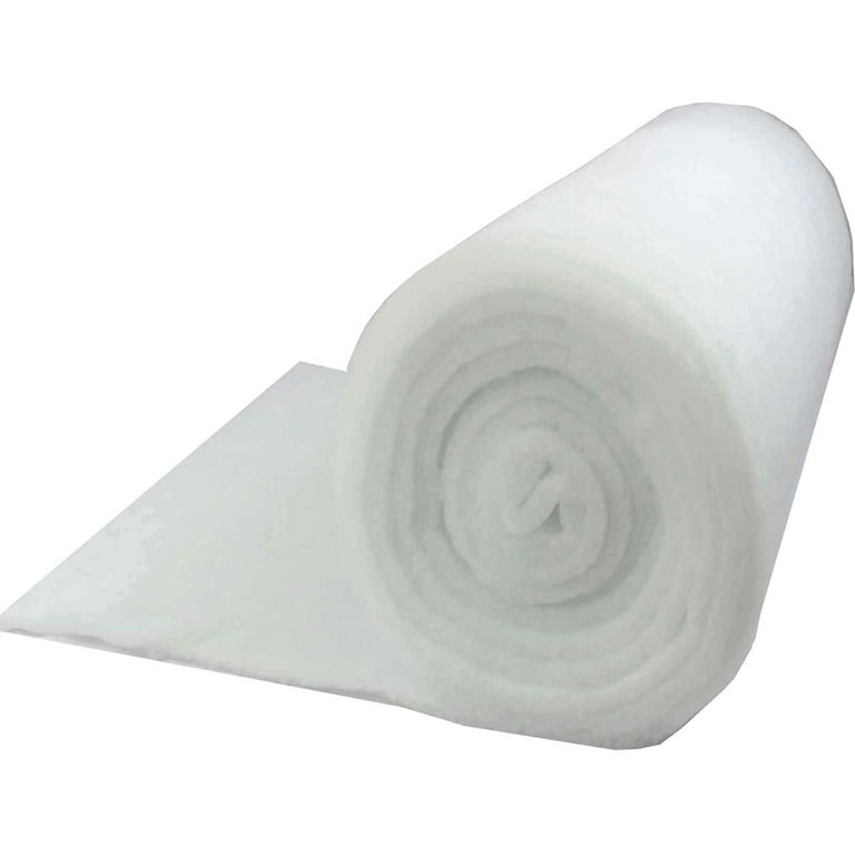 Mybecca 36 Inch Wide (5 Yards) Quilt Batting Multipurpose Dacron Fiber  Polyester Wadding Fabric Loft Upholstery Grade Padding (36x15') (36 x 180)  (2' x 15') 