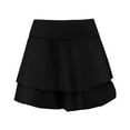 thumbnail image 5 of Women Swim Skirt Tummy Control Swimsuit Skirt with Built-in Shorts High Waisted Split Swim Bottom, 5 of 7