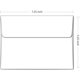 thumbnail image 2 of Sobres Ohuhu A7, imprimibles, blancos, 13,3 x 18,4 cm, 250 unidades, 2 of 8