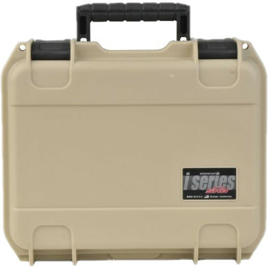 SKB iSeries 12"x9"x4" Tan Firearm Case with Cubed Foam, Waterproof and Durable (3i-1209-4T-L)