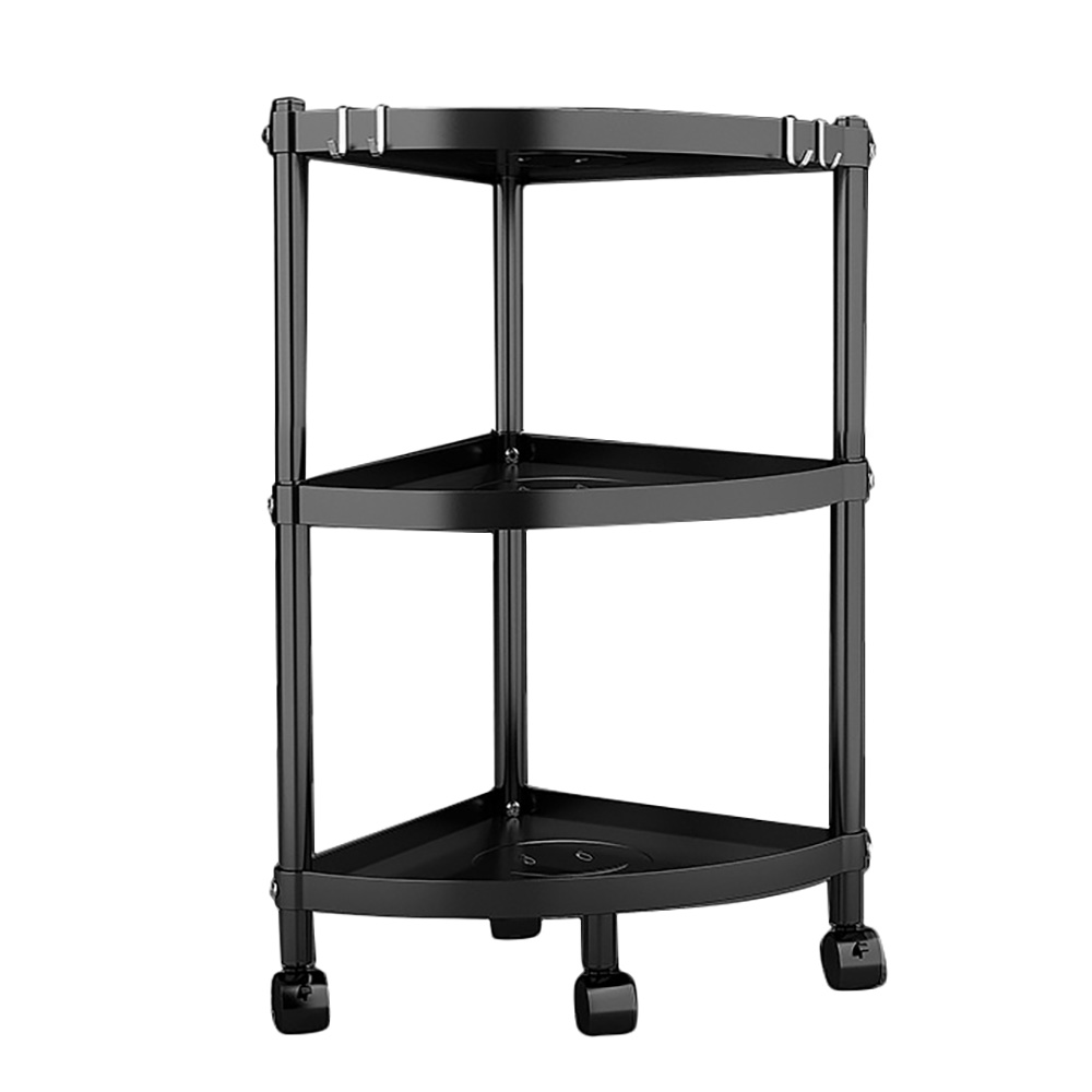MultiLayer Pot Shelf Corner Storage Rack Kitchen Trolley Under