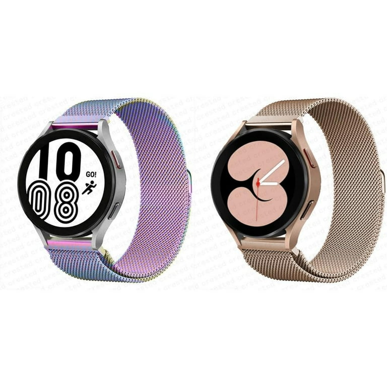 BRADCET 1/2Pack 20mm 22mm Stainless Steel Mesh Band for Samsung