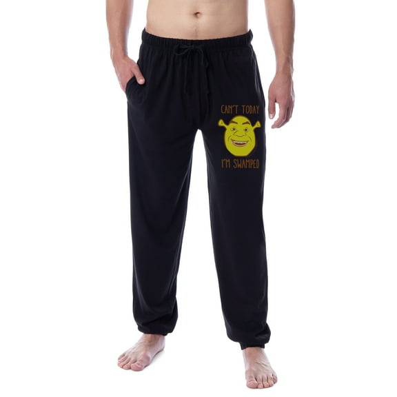 DreamWorks Shrek Men's Can't Today I'm Swamped Sleep Jogger Pajama Pants