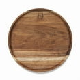 thumbnail image 2 of Round Wood Tray, Serving Platter, Appetizer Charcuterie Board, B, 2 of 8