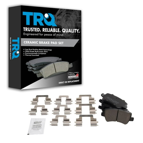TRQ Rear Ceramic Disc Brake Pad Set for Land Rover Volvo New BFA18947