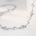 thumbnail image 3 of Bracelet en Cristal Bleu Mode Diamant Incrusté de Femmes, 3 of 4