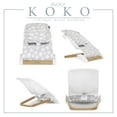 thumbnail image 5 of Evolur Koko Portable Infant Bouncer in Light Gray Breathable Fabric, 5 of 16