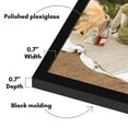 thumbnail image 5 of Americanflat 20x28 Picture Frame with Polished Plexiglass Streamline Collection Thin Border Wall - Black, 5 of 7