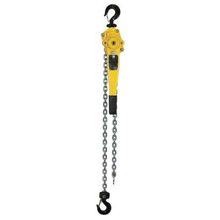 OZ LIFTING PRODUCTS OZ150-5LHOP Lever Chain Hoist, 3,000 lb, 5 ft, Hook Mounted - No Trolley