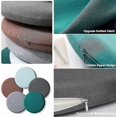 thumbnail image 5 of Cojín redondo para silla de 35 cm, funda extraíble, lavable, color azul, 5 of 5