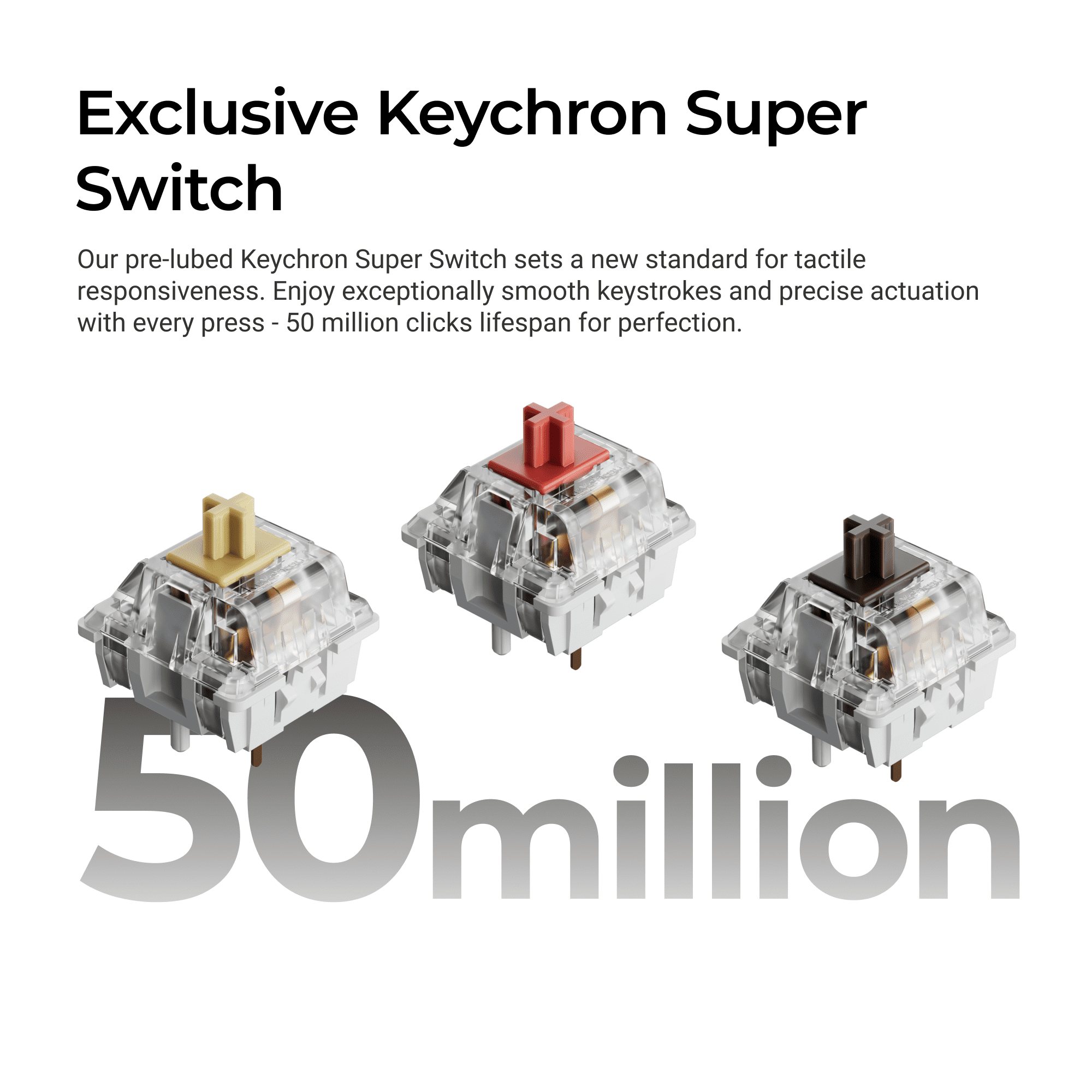 Keychron C2 Pro 8K QMK, Full size layout Wired Custom Mechanical