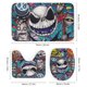 thumbnail image 3 of Juego de 4 cortinas de ducha de Jack Skellington con alfombrillas antideslizantes, tapa de inodoro y alfombrilla de baño, cortina de ducha impermeable con decoración de dibujos animados para baño con, 3 of 8