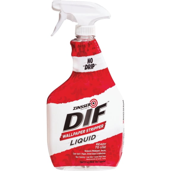 Zinsser 2488 32 oz. DIF Spray Liquid Wallpaper Stripper Ready to Use - 6ct. Case