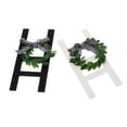 thumbnail image 3 of HORIALENCE 2Pcs Farm House Ladder White Composite Material Elegant Indoor Use, 3 of 5