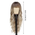 thumbnail image 4 of Pelucas europeas y pelucas lisas con ondas grandes, pelo largo y rizado, pelucas con cinta para la cabeza de fibra sintética, 4 of 7