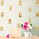 thumbnail image 4 of Pegatinas de pared con espejo de frutas de piña 3D, decoración de bricolaje para baño, dormitorio, decoración del hogar Kearding JJ8389-02, 4 of 5