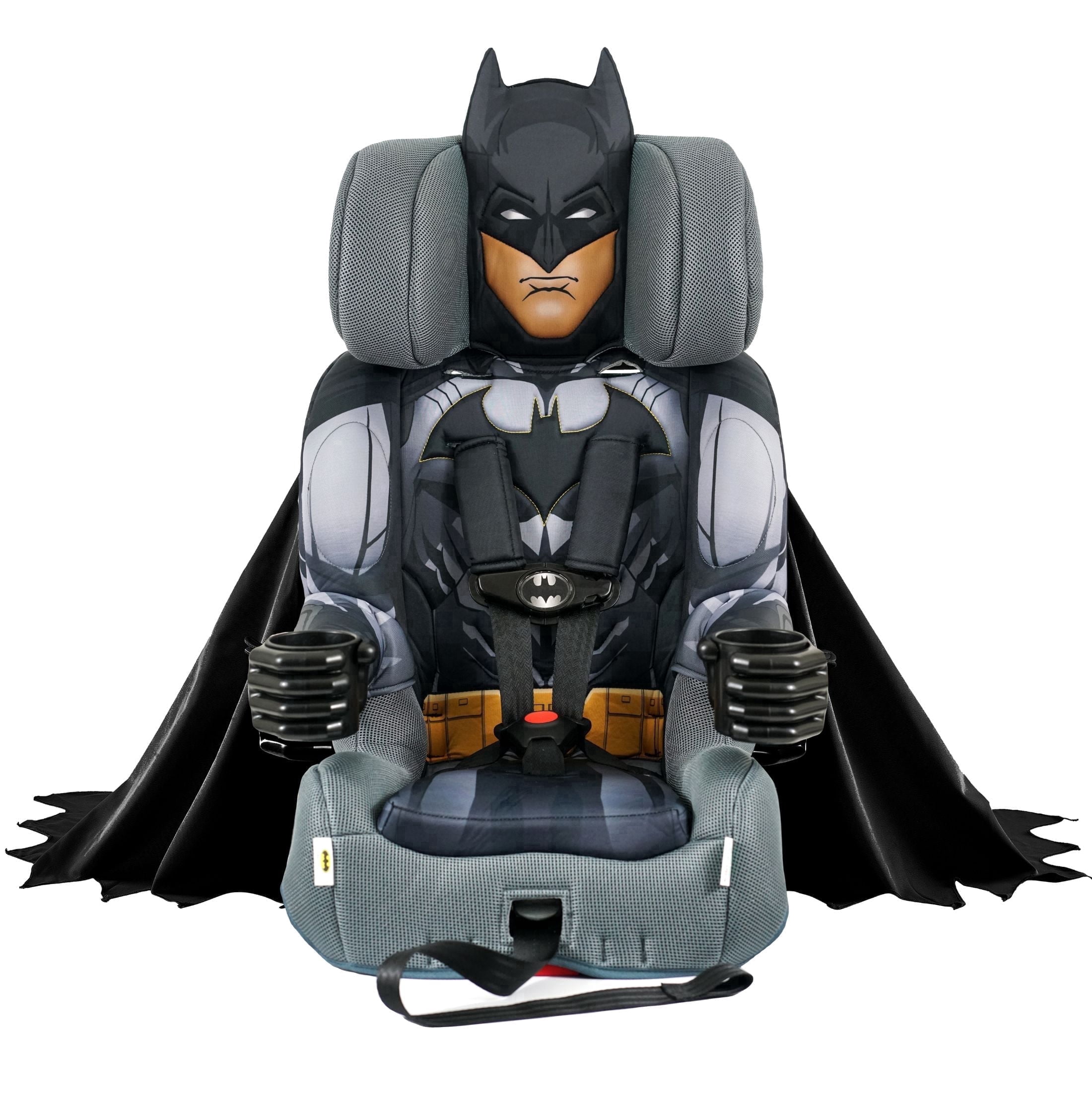 KidsEmbrace Batman Black 2-in-1 Combination Harness to Booster Car Seat, Forward-Facing Harness, Booster, Multi-Position Headrest, Toddler