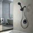 thumbnail image 3 of WOWOW Relax 7-Spray 4.5 in. Dual Shower Head and Handheld Shower Head in Matte Black, 3 of 5
