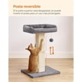 thumbnail image 4 of FEANDREA Rascador para Gatos con Plataforma de Peluche y Poste de Sisal 68 cm, 4 of 6