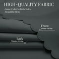 thumbnail image 5 of ZOPZO Blackout Window Curtains with Hook-and-Loop Fastener, Dark Gray, 35W x 51L Inch, Thermal Insulated for Bedroom, Kitchen, 5 of 10