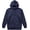 NavyHtr, variant on Milltex 8oz Midweight Fleece Hoodie Unisex CVC Cotton Blend Hooded Sweatshirt Soft Warm Pullover Blank Hoodie for Men Women Casual Everyday Wear Durable Comfortable Fit-Navy