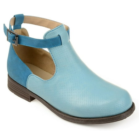 Journee Collection Regina Girls' Ankle Boots Blue