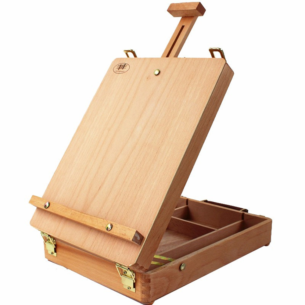 Easel With Canvas Sets Tall Beechwood Tabletop Painting - Temu