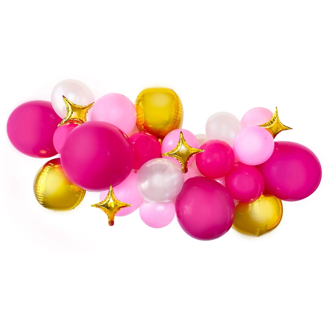 Packed Party 'Think Pink' Jumbo Pink Balloon Garland Kit
