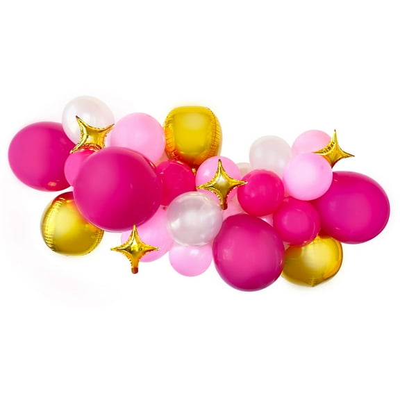 Packed Party 'Think Pink' Jumbo Pink Balloon Garland Kit, 35 Pieces