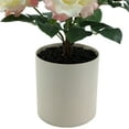 thumbnail image 6 of Mainstays 18'' Indoor Artificial Gardenia in White Plastic Pot, White and Pink Color, 6 of 8