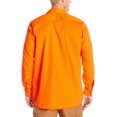 thumbnail image 2 of Red Kap Men's Wrinkle-Resistant Cotton WorkÂ Shirt, Orange, Long Large, 2 of 2