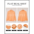 thumbnail image 4 of HOTAPEI Button Down Shirts for Women Casual Long Sleeve Shirt Linen Tops V Neck Blouses, 4 of 5