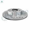thumbnail image 3 of Rear Drilled Slotted Brake Disc Rotors 280mm For 2004-2013 Mazda 3, 3 of 6