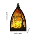 thumbnail image 2 of Halloween Glass Light Gothic Desktop Ornament Home Decoration Unique Centerpiece for Table Shelf Mantel, 2 of 3