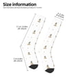 thumbnail image 2 of Naloa Rabbit Blowing Dandelions Thigh High Socks Extra Long Stretchy Sock Women Over Knee High Opaque Stocking Daily Wear, 2 of 6