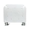 thumbnail image 6 of Walmeck Folding Shower Bench Wall Mounted Flip-up Bath Seat Screw-in Bathroom Chair Stool with Feet Drainage Holes Shower Head Slot for Elderly Seniors Disabled, 6 of 6