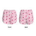 thumbnail image 5 of Picia Strawberries Pattern Women's 2 in 1 Athletic Running Shorts High Waisted Workout Casual Gym Sweat Shorts with Comfy Liner Zipper Pockets-Medium, 5 of 9