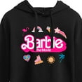 thumbnail image 3 of Barbie the Movie - Movie Logo Icons - Juniors Cropped Pullover Hoodie, 3 of 5