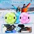 thumbnail image 6 of Snow Tube, 3Packs for The Whole Family Inflatable Snow Sled for Kids and Adult, Thickened Heavy Duty Hard Bottom Sleds for Snow with Handles, Winter Toys for Outdoor Sledding Snow Tube Sports, 6 of 7