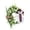 StyleA1#, variant on Easter Wreath with Cross 15.7" Flower Lily Bow Silk Scarf Religious Garland Easter Front Door Hanging Decoration