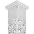 thumbnail image 4 of Ekena Millwork 12"W x 9'H Craftsman Classic Square Non-Tapered Hampton Fretwork Column w/ Tuscan Capital & Tuscan Base, 4 of 8