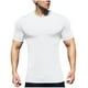 thumbnail image 1 of Blusas y camisas de manga corta y cuello redondo para hombre, blusas informales de verano de color liso con cuello redondo, manga corta y transpirables, blusas de poliéster para hombre., 1 of 5