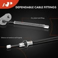 thumbnail image 3 of A-Premium Rear Passenger Side Parking Brake Cable Assembly Compatible with Nissan Models: Rogue 2008-2013 - Replace# 36530JM000, 3 of 6