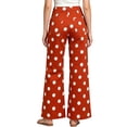 thumbnail image 4 of Dweltoz Polka Dot Jeans for Women Wide Leg High Waisted Pants 2026 Fall Vintage Trendy Jeans Casual Baggy Stretchy Denim Pants with Pockets,Orange XL, 4 of 5