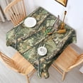 thumbnail image 2 of Forest Camo Branches Leaves Pattern Square Tablecloth,Waterproof Square Table Cover,Wipeable Spillproof Washable Table Cover for Home Kitchen Party Decor 60"x60"(152x152cm), 2 of 6