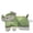 Green, variant on No-Stuffing Pineapple Dog Toy, Fleece Chew Toy with Crinkle Paper & Squeaker, Durable Interactive Play Toy for Puppies & Dogs