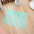 thumbnail image 4 of Clearance Office cabinet under $5,Stationery Transparent Button File Bag Student Plastic Paper Bag A4 Color Thickened File Bag Five Colors Random. 1PC, 4 of 9