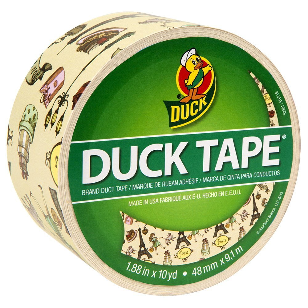Duck Brand 282219 Printed Duct Tape, Paris, 1.88 Inches x 10 Yards